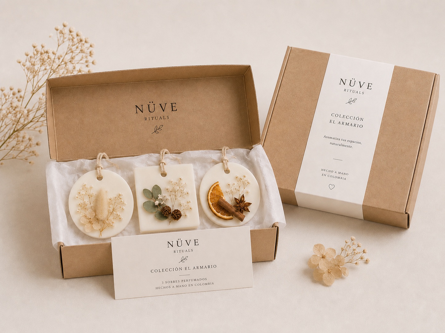 Set Tríptico de tres wax sachets Nüve, fotografía 1