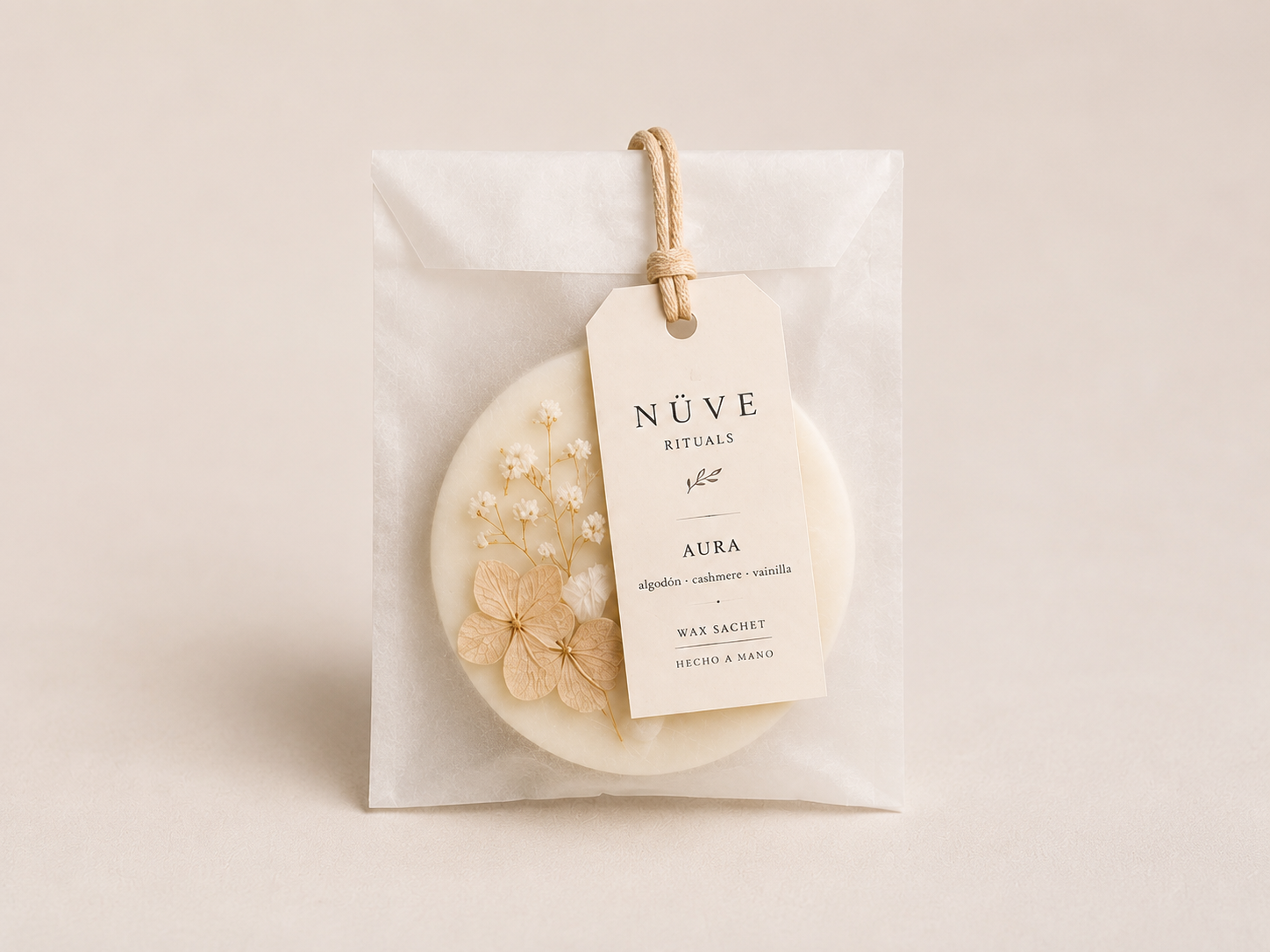Empaque individual de wax sachet Nüve Rituals